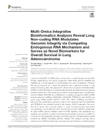 Multi-Omics Integrative