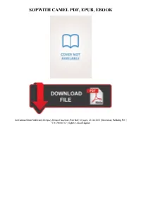 Sopwith Camel Pdf, Epub, Ebook