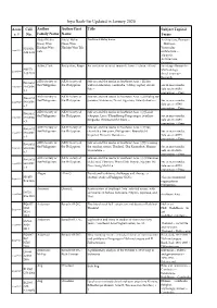 Inya Book-List Updated in January 2020