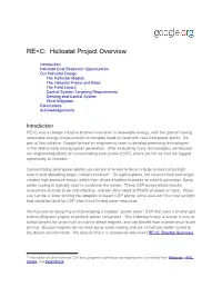 RE&lt;C: Heliostat Project Overview