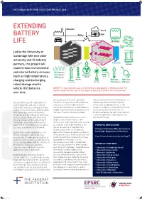 The Faraday Institution / Fast Start Projects 2018