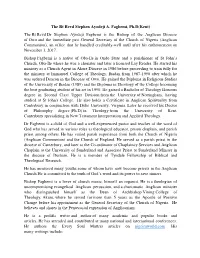 The Rt Revd Dr Stephen Ayodeji Fagbemi Is the Bishop of The