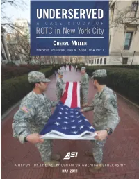 Underserved: a Case Study of Rotc in New York City
