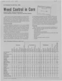 Weed Control in Corn Tjay 11 1932 Gerald R
