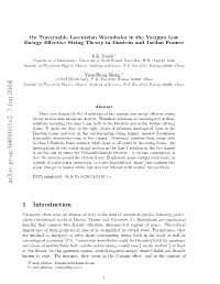 Arxiv:Gr-Qc/0405051V2 7 Jun 2004 Nw Oeit O Ntne Hyocri H Aii ﬀc,Adin and Eﬀect, Casimir the in Occur They D Energy Instance, Negative for Several Regime, Exist