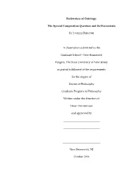 Backwaters of Ontology: the Special Composition Question and Its