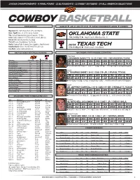 Cowboy Basketball Game Center Game 20 ►Jan