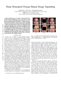 Deep Structured Energy-Based Image Inpainting