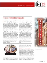 Feast on Formulation Inspiration
