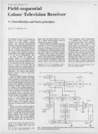 Field-Sequential Colour Television Receiver