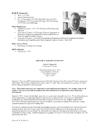 Srcd Oral History Interview