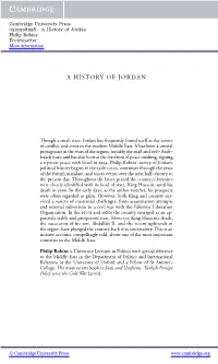 A History of Jordan Philip Robins Frontmatter More Information