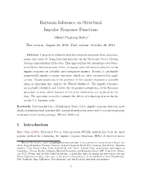 Bayesian Inference on Structural Impulse Response Functions