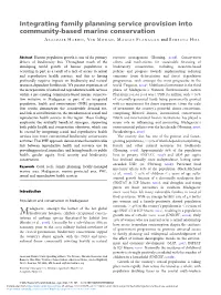 Integrating Family Planning Service Provision Into Community-Based Marine Conservation