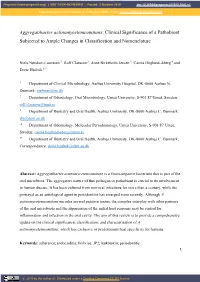 Aggregatibacter Actinomycetemcomitans: Clinical Significance of a Pathobiont Subjected to Ample Changes in Classification and Nomenclature