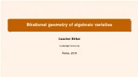 Birational Geometry of Algebraic Varieties