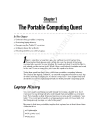 The Portable Computing Quest