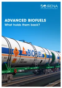 Advanced Biofuels: What Holds Them Back?