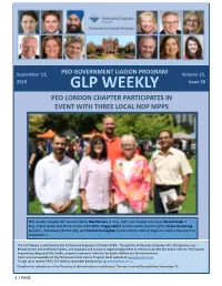 GLP WEEKLY Issue 28 PEO LONDON CHAPTER PARTICIPATES in EVENT with THREE LOCAL NDP MPPS