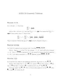 MATH 220 Homework 7 Solutions