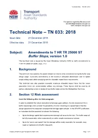 T HR TR 25000 ST Buffer Stops, Version 1.0