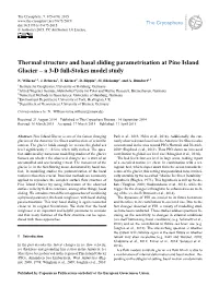 Thermal Structure and Basal Sliding Parametrisation at Pine Island Glacier – a 3-D Full-Stokes Model Study