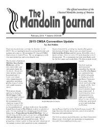 2015 CMSA Convention Update by Joel Hobbs