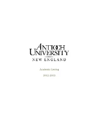 Antioch University New England Student Handbook and Course Listing