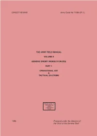 Army Field Manual Volume 2