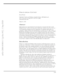 Memory Systems of the Brain