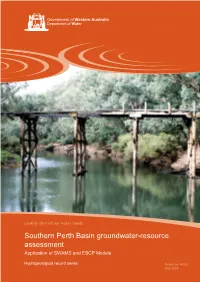Southern Perth Basin Groundwater-Resource Assessment Application of SWAMS and ESCP Models