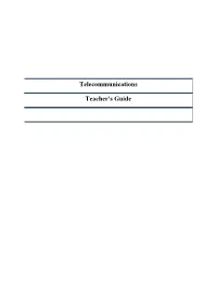 Telecommunications Teacher's Guide