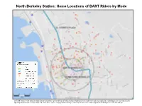 2015 Station-Level Maps (Home Origins): North Berkeley