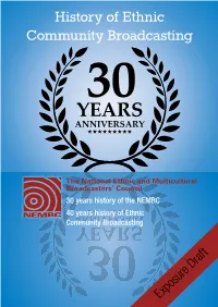 History of Ethnic Community Broadcasting
