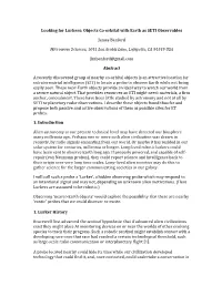 Looking for Lurkers: Objects Co-Orbital with Earth As SETI Observables