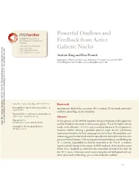 Powerful Outflows and Feedback from Active Galactic Nuclei