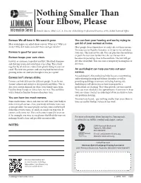 Audiology Information Series: Nothing Smaller Than Your Elbow, Please