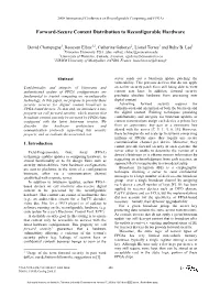 Forward-Secure Content Distribution to Reconfigurable Hardware