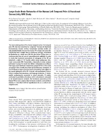 Large-Scale Brain Networks of the Human Left Temporal Pole: a Functional Connectivity MRI Study