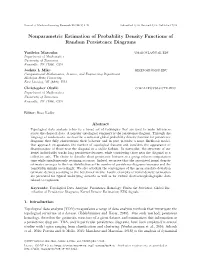 Nonparametric Estimation of Probability Density Functions of Random Persistence Diagrams