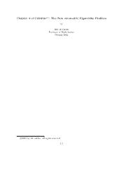 The Non–Symmetric Eigenvalue Problem