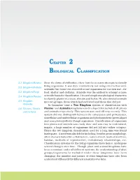 Biological Classification Chapter 2