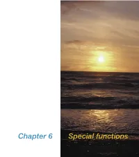 Chapter 6 Special Functions