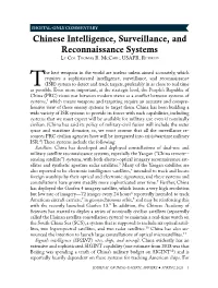 Chinese Intelligence, Surveillance, and Reconnaissance Systems Lt Col Thomas R