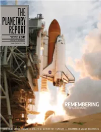 The Planetary Report December Solstice 2011 Volume 31, Number 5