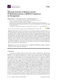 Aberrant Activity of Histone–Lysine N-Methyltransferase 2 (KMT2) Complexes in Oncogenesis
