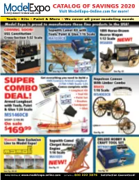 CATALOG of SAVINGS 2020 Visit Modelexpo-Online.Com for More!