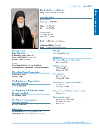 Diocese of Alaska the Right Reverend Nikolai Bishop of Sitka,Anchorage, and Alaska
