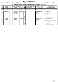 SERVICE ELECTORAL ROLL- 2017(Draft W.R.T 01.01.2017) SL
