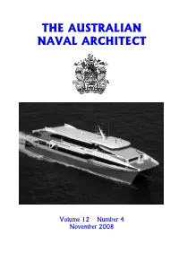 The Australian Naval Architect